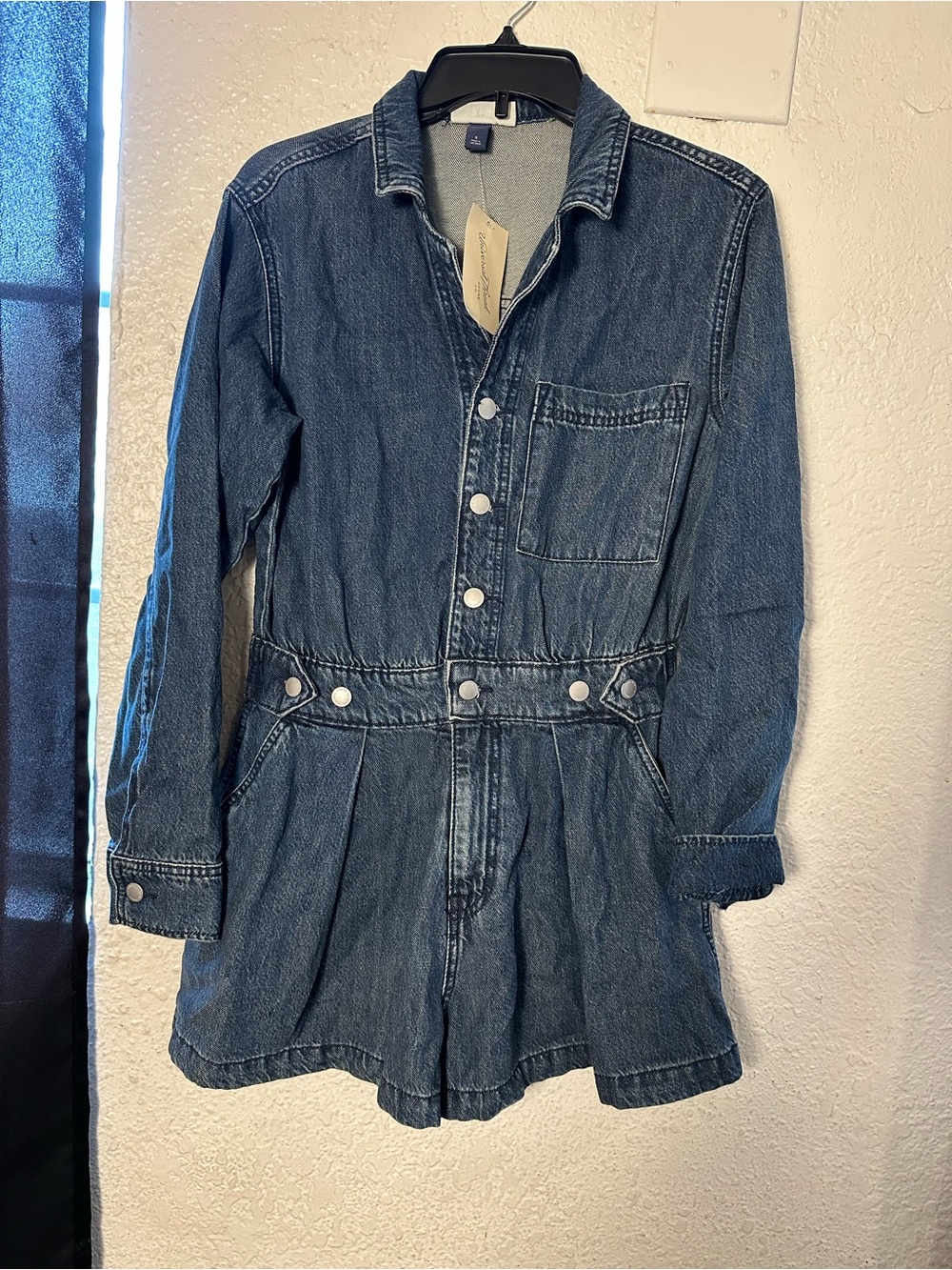 Universal Thread Denim Romper dark wash (6)